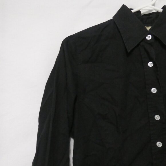 TOMMY JEANS | small | Black Cotton Casual / Dress Shirt | Made In Canada 🟥🍁🟥 - Picture 3 of 14